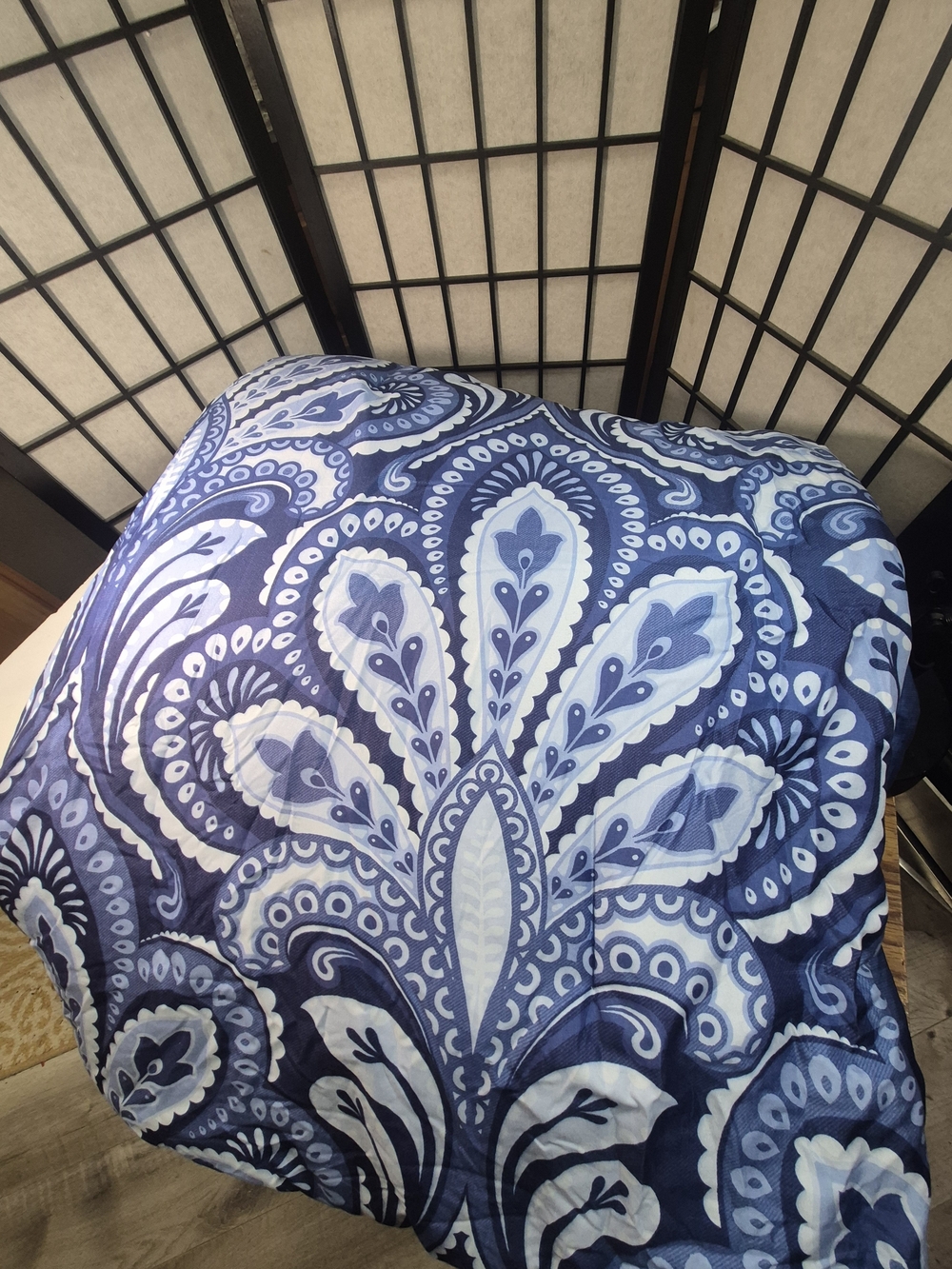 Blue Paisley Boho-Chic Comforter TWIN - Brand Unknown